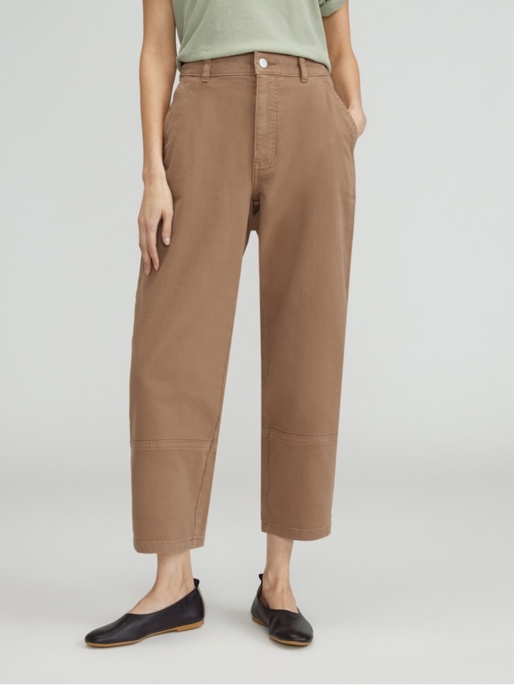 Everlane The Utility Barrel Pant in Toasted Coconut Size 10